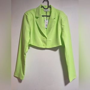 We wore what  Cropped Blazer (Sharp Green)